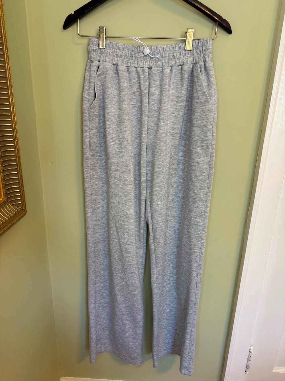 Lulu Inspired - Light Gray Wide Leg Sweatpants